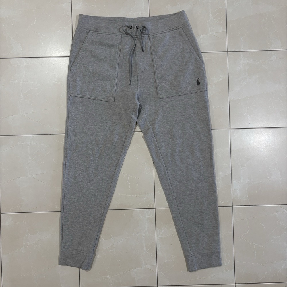 Polo Ralph Lauren Sweatpants Grey Joggers Men's Medium Pony Drawstring Elastic